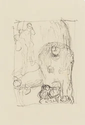 The Sphinx, Lovers with Child, Figure at the Bottom Edge
